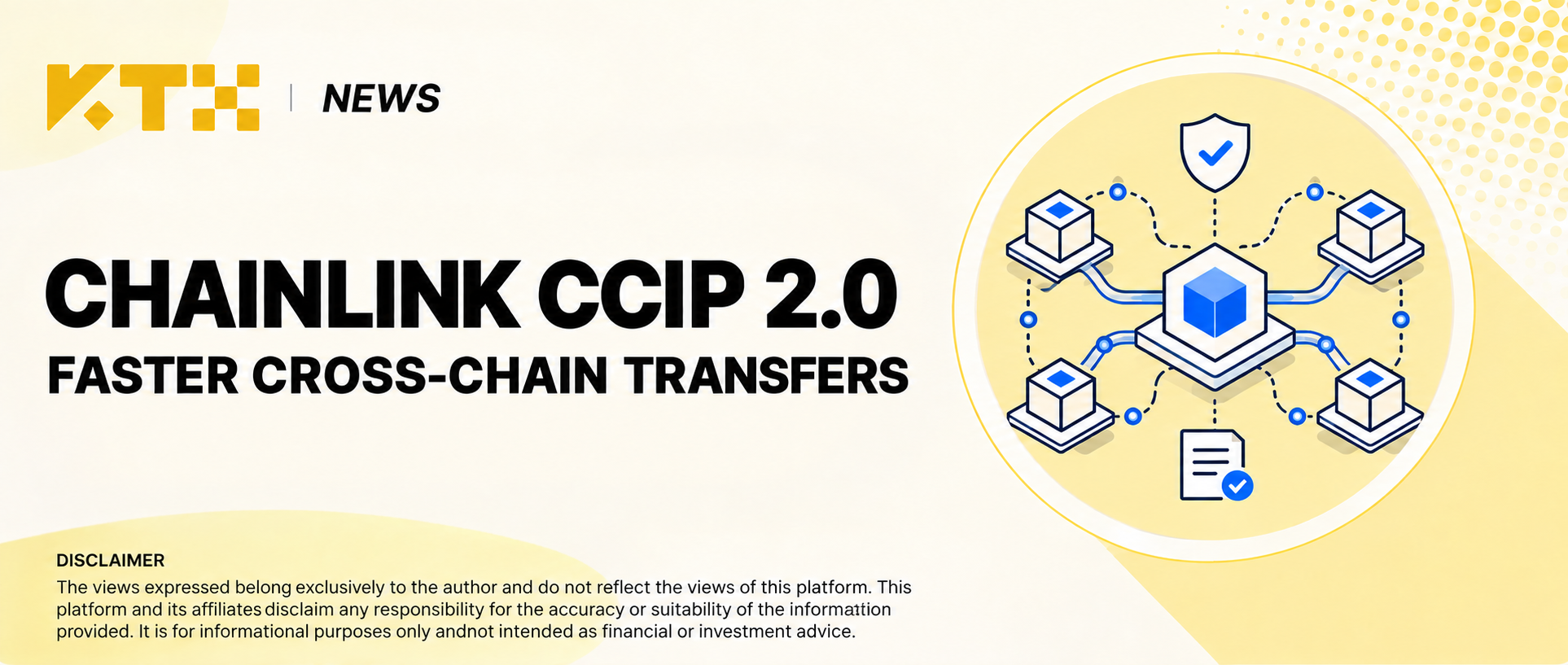 KTX News cover for Chainlink CCIP 2.0 and faster cross-chain transfers