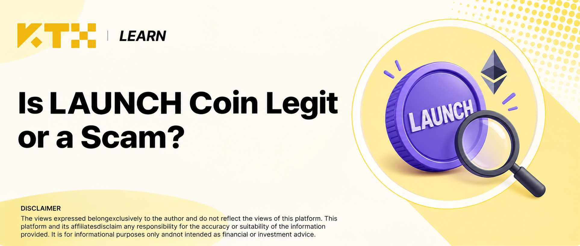 KTX Learn cover: Is LAUNCH Coin Legit or a Scam?